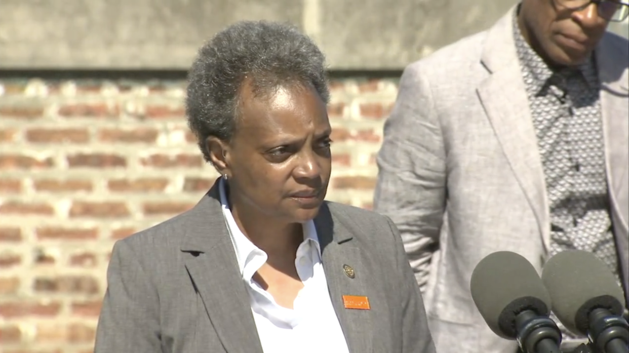 Lori Lightfoot appealed for federal help after the shooting (ABC News 7)