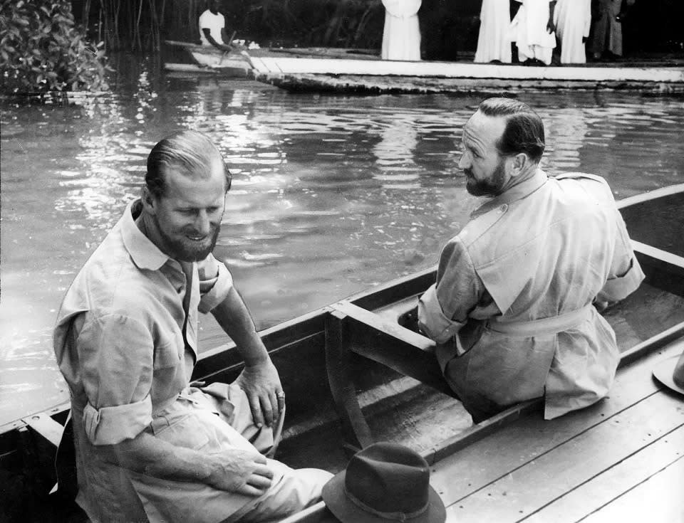 Prinz Philip mit Bart im Jahr 1957. (Getty Images)