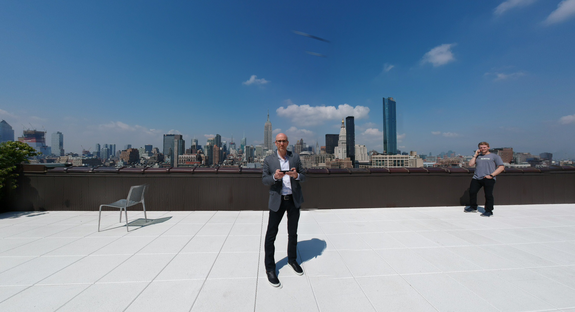 In this DJI Spark drone pano shot, I look okay, but that guy to my left does not look like that in real life,