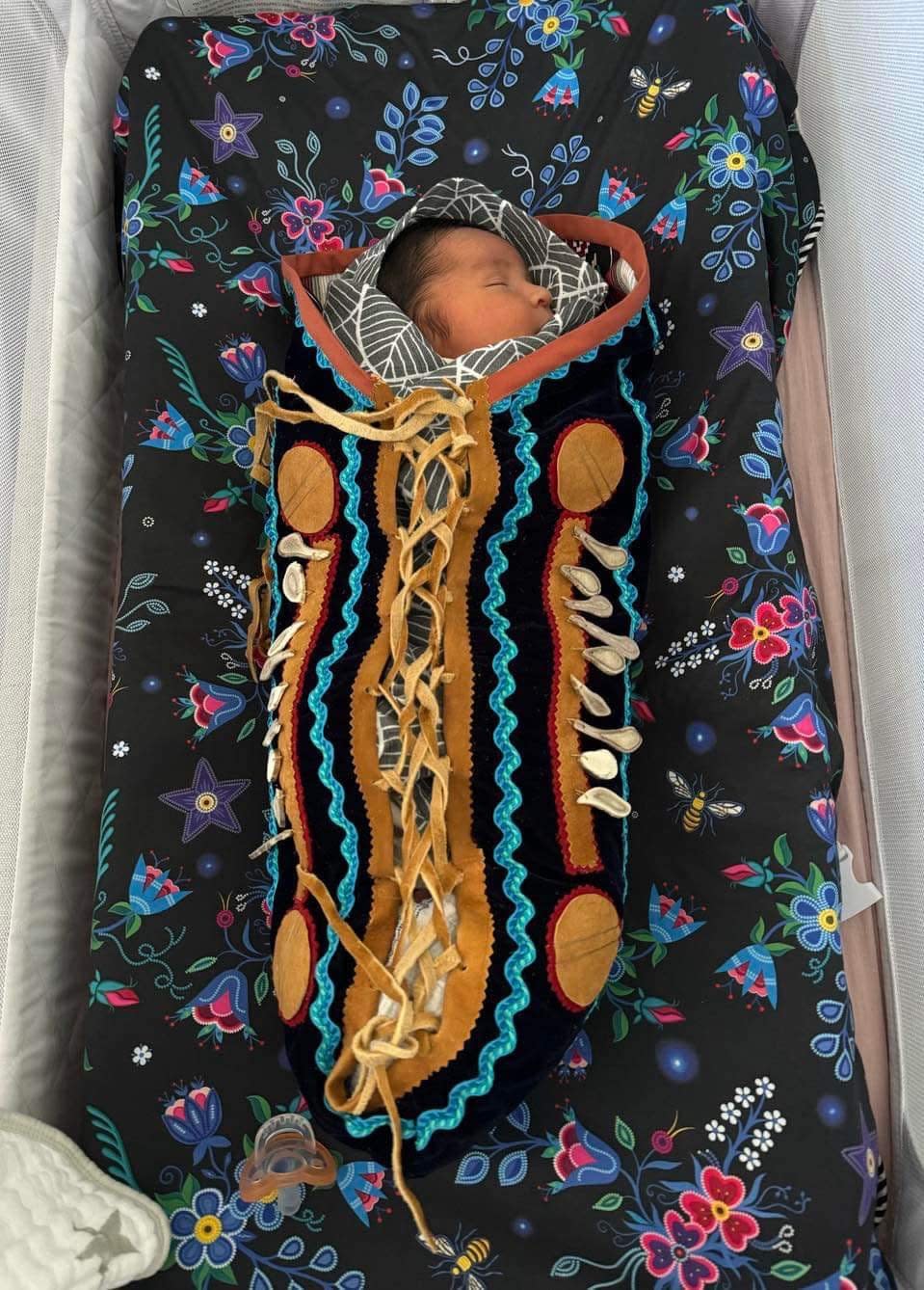 Shëth La Mod Kodakin-Gahdële weighed 9 lbs 4 oz at birth, and measured 56 cm in length. Born on Jan. 3, he was the territory's first baby of 2024. (Submitted by Kristen Kodakin-Yakeleya - image credit)