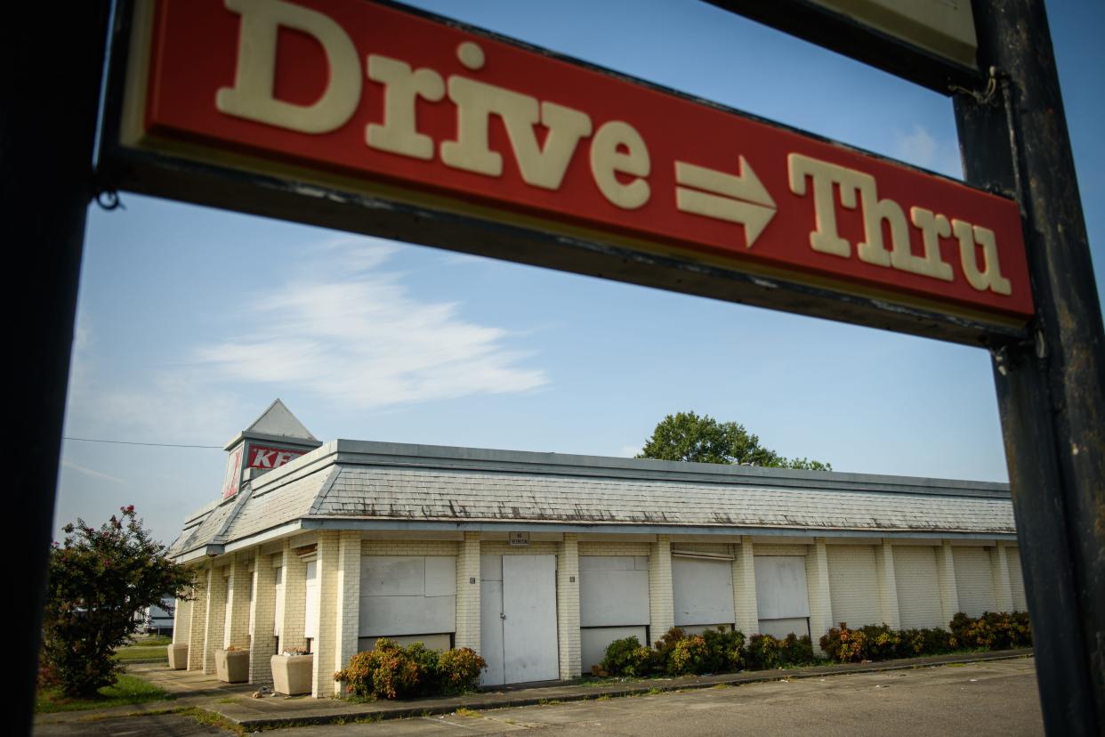 A vacant building, which was home to a KFC restaurant, at 305 N. Eastern Blvd.