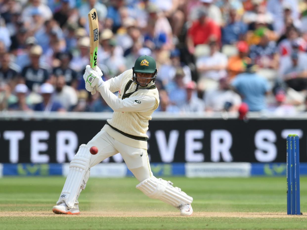 12 fours and two sixes in a fine innings from the Australia opener (Getty Images)