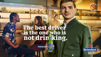 HEINEKEN® LAUNCH NEW GLOBAL ‘WHEN YOU DRIVE, NEVER DRINK’ CREATIVE CAMPAIGN, ‘THE BEST DRIVER’, FEATURING F1® WORLD CHAMPION AND HEINEKEN® 0.0 AMBASSADOR, MAX VERSTAPPEN