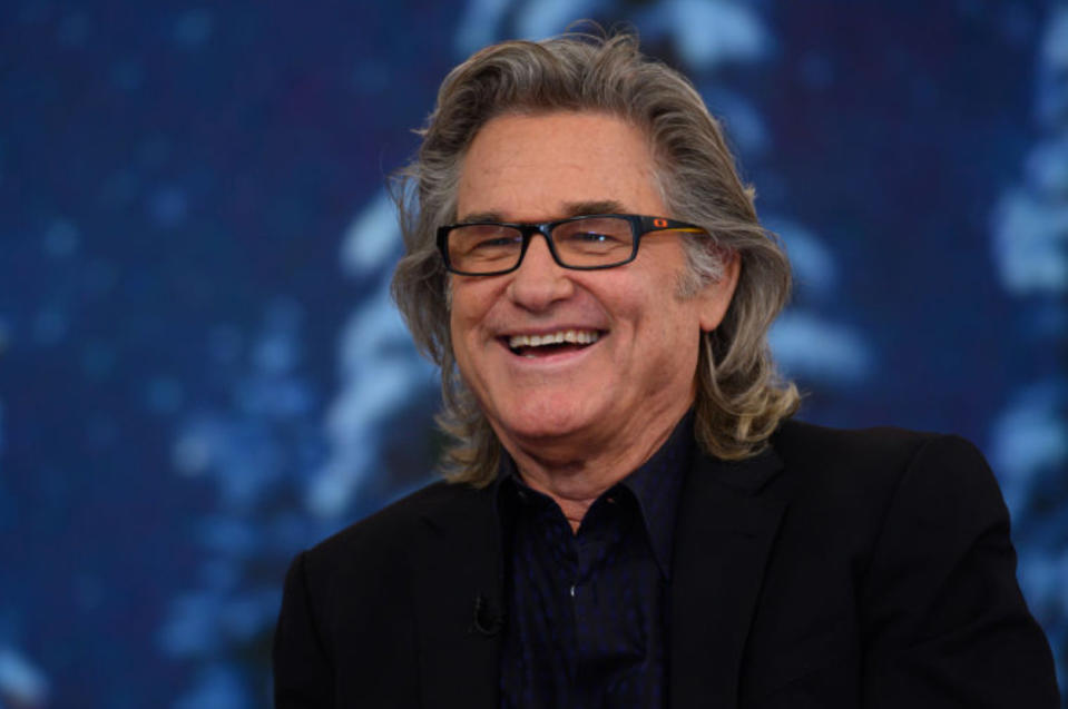 Kurt Russell laughing