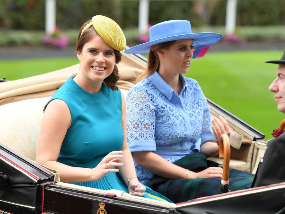 <p>Princess Eugenie of York and Princess Beatrice of York also attended the first day of races at Royal Ascot. </p>