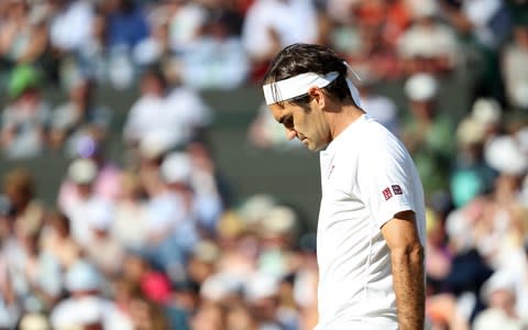 Federer dejected - Credit: Getty Images