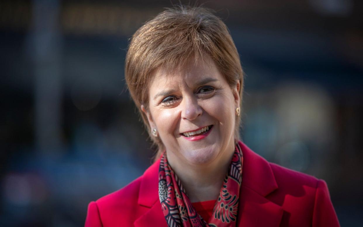 Nicola Sturgeon has said English people should not visit Scotland to use indoor hospitality - Getty Images Europe