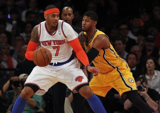 En Nueva York, los locales Knicks aplastaron por 105 a 79 a los Indiana Pacers en el Madison Square Garden y empataron 1-1 su serie semifinales del Este. (GettyImages/AFP | Jeff Zelevansky)