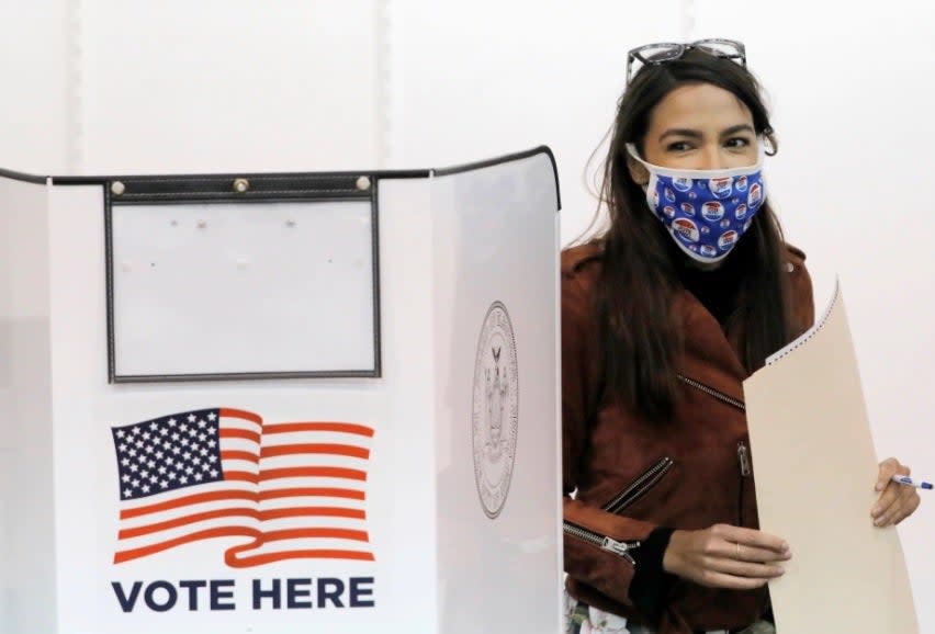 ‘No place in the US’ for an hours-long wait to vote, says AOC (Reuters)
