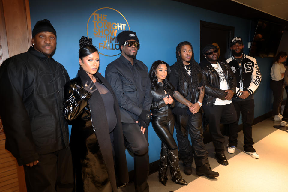 Pusha T, Wyclef Jean, Lola Brooke Capella Grey, Kofi Black At 'The Tonight Show'