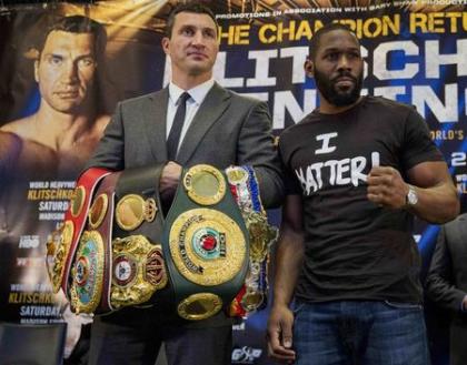 Wladimir Klitschko, left, will face Bryant Jennings, right, in New York in April. (Reuters)