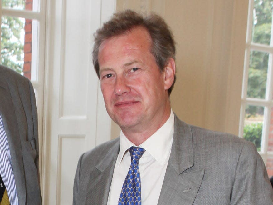 Lord Ivar Mountbatten and Tim Munton in 2014