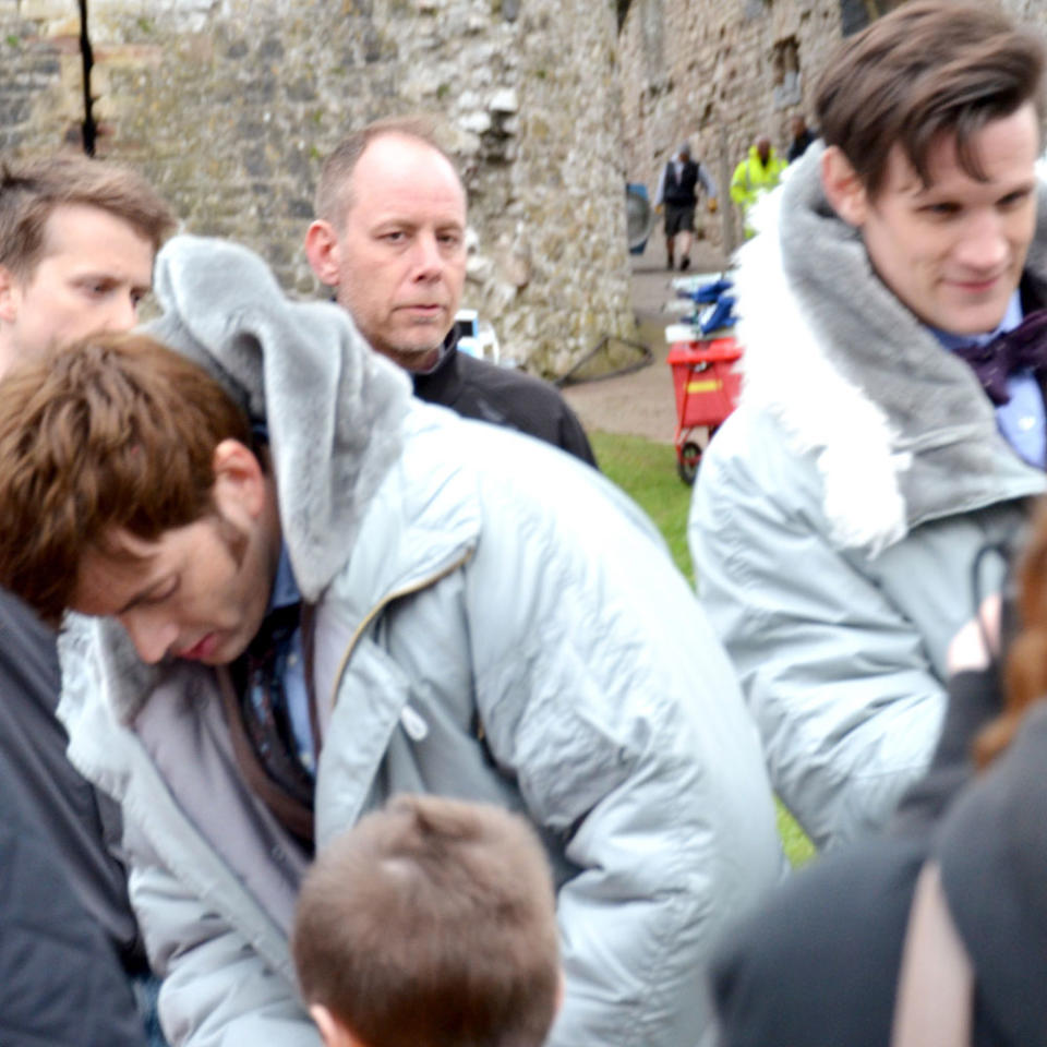 PHOTOS: The Doctor's Reunite! David Tennant And Matt Smith Spotted Filming For 50th Anniversary Special
