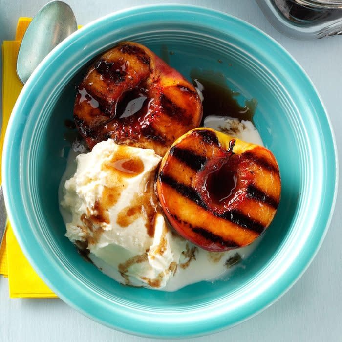 Grilled Honey Balsamic-Glazed Fruit