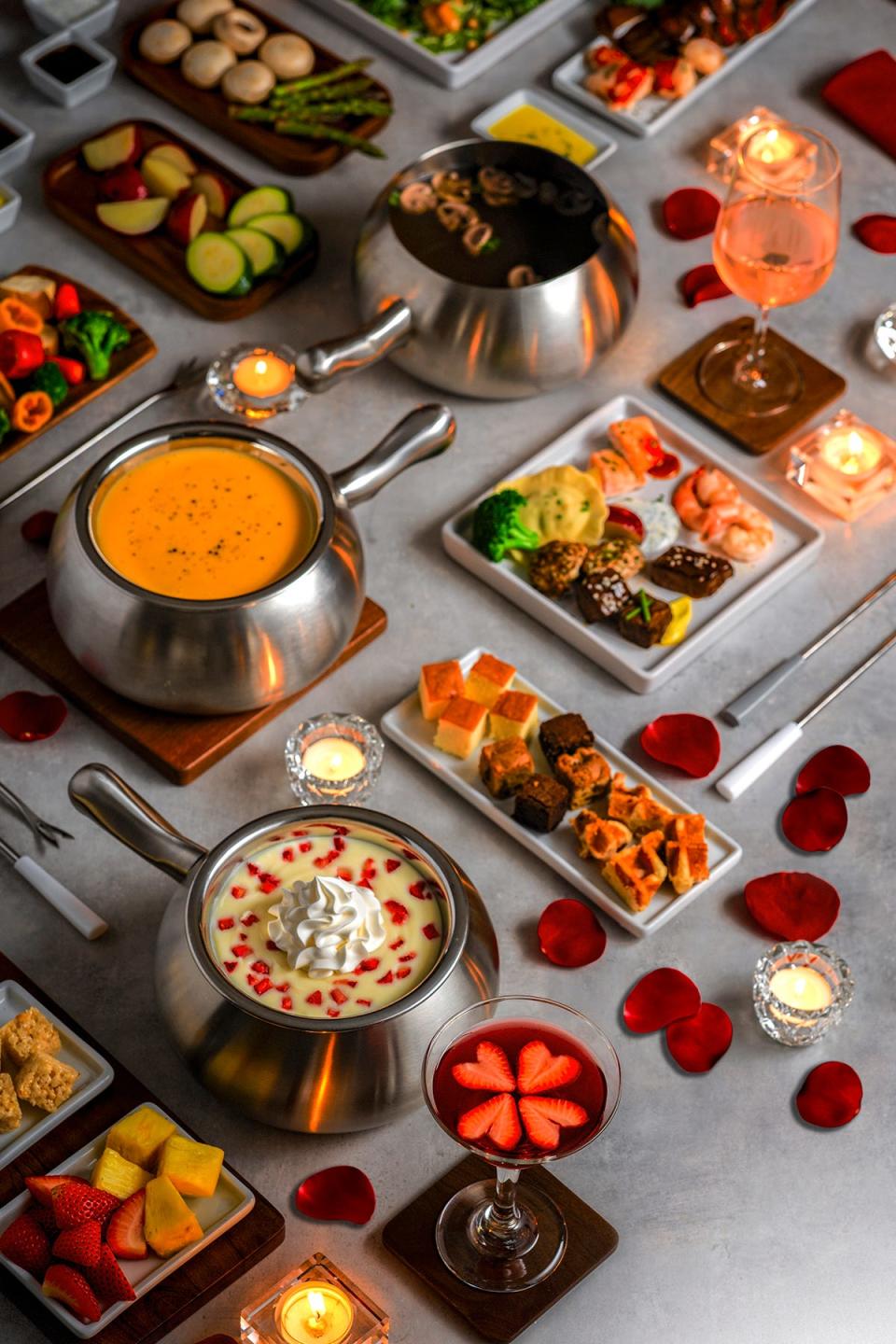 The Melting Pot offers different types of fondue courses.