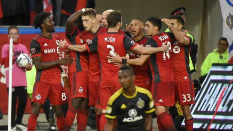 Toronto FC celebrate