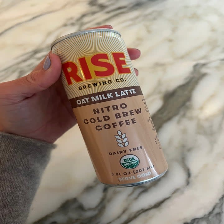 A canned cold brew coffee.