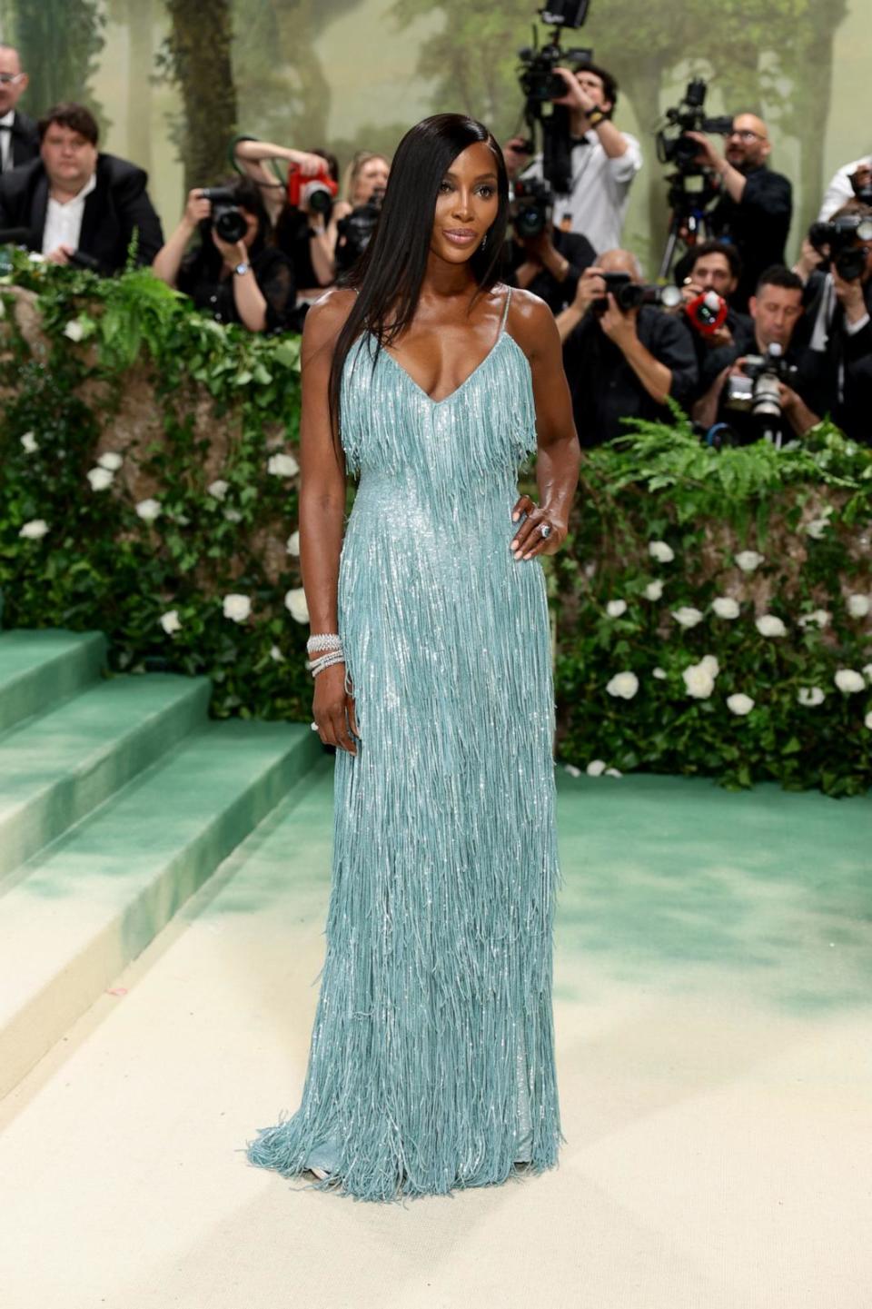 PHOTO: Naomi Campbell attends The 2024 Met Gala Celebrating 'Sleeping Beauties: Reawakening Fashion' at The Metropolitan Museum of Art on May 06, 2024 in New York City.  (Dimitrios Kambouris/Getty Images)