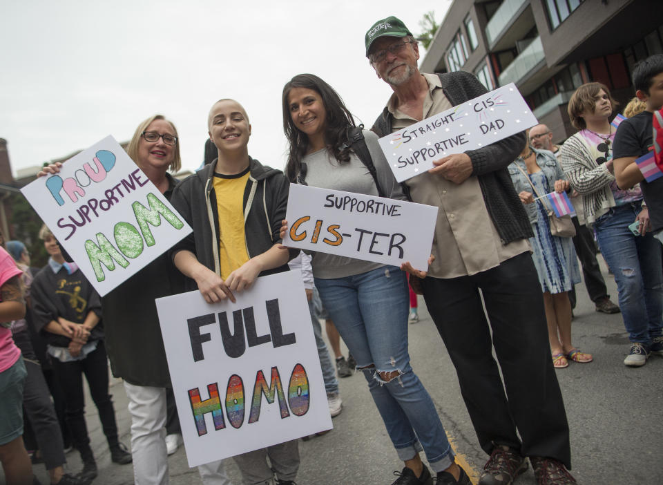 Taken at the Trans&nbsp;Rally/March&nbsp;at this year's Toronto Pride.