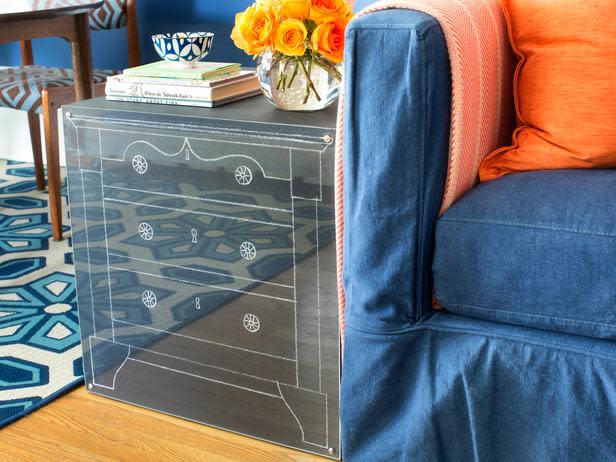 Chalkboard End Table