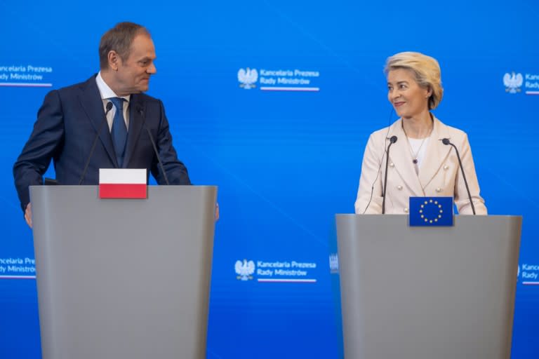 Brussels's stance towards Poland has notably thawed since Donald Tusk, a former European Council president, became prime minister in December (Wojtek Radwanski)