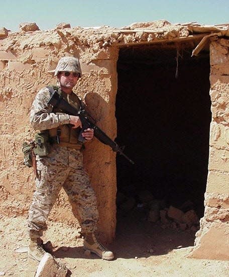 Paul Whelan in an undated photo in Iraq.