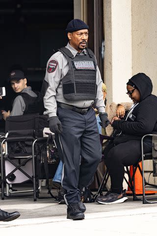 <p>backgrid</p> Eddie Murphy on set of 'The Pickup'