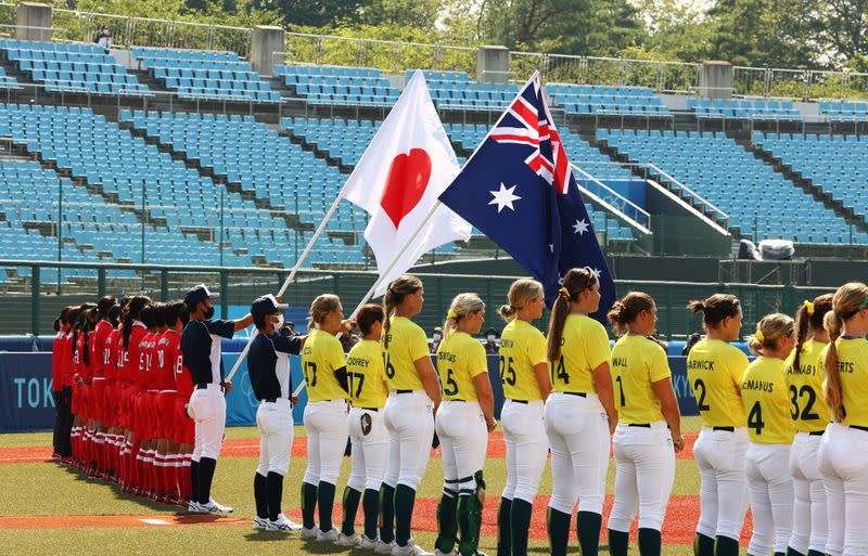 Softball - Women - Opening Round - Australia v Japan