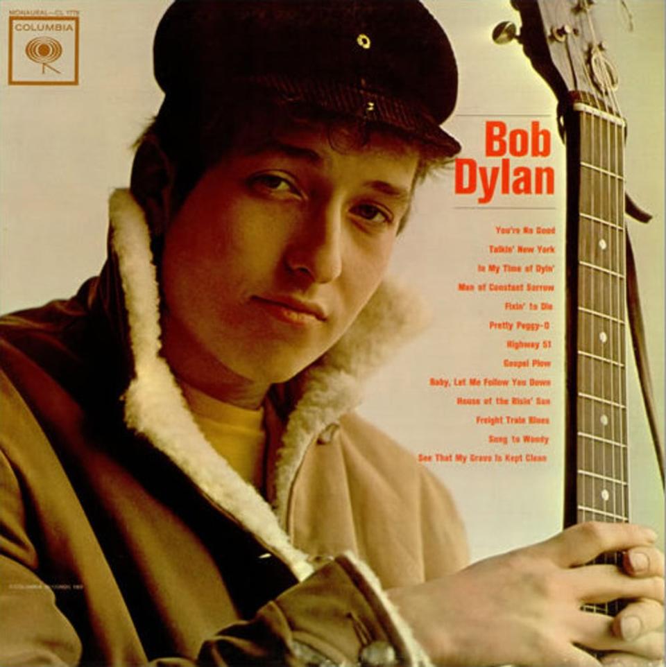 The cover art for Bob Dylan’s debut album (Columbia)