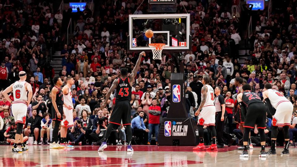 The Raptors' free throw shooting let them down in a big way in their loss to the Bulls in the play-in, but did Chicago bring a secret weapon with them to Scotiabank Arena? (Getty Images)