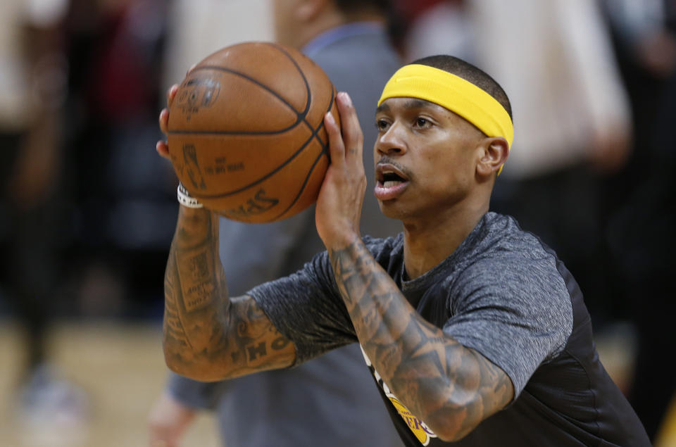 Isaiah Thomas needs more time to recover from his hip surgery. (AP Photo/Wilfredo Lee)