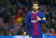 <p>Messi has won the award five times, just like Ronaldo. </p>