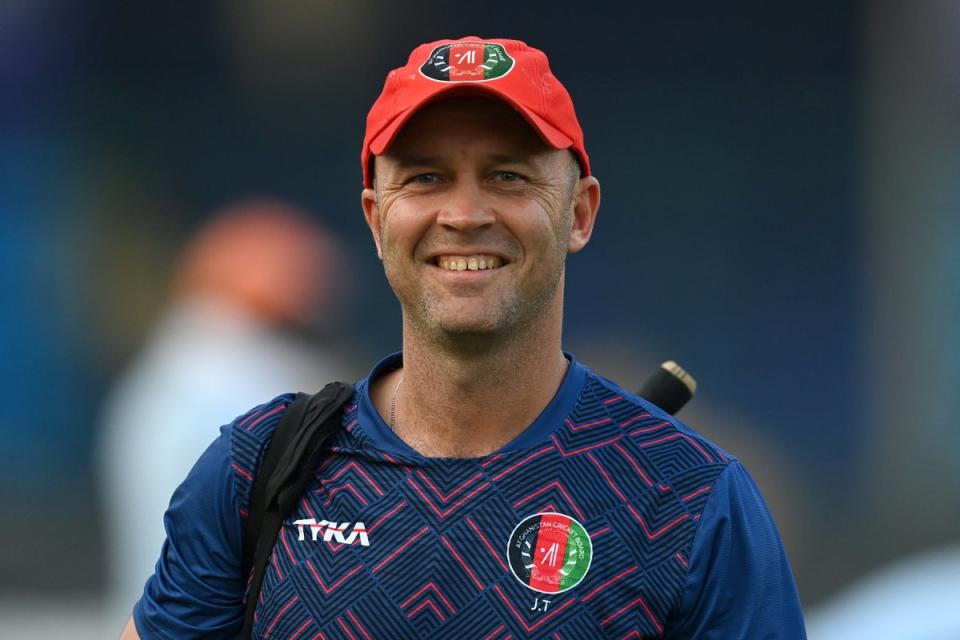 Jonathan Trott had to take on unprecedented roles as head coach during Afghanistan’s World Cup campaign (Getty)