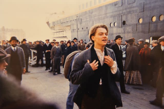 <p>BNPS/Henry Aldridge&Son/MEGA</p> Leonardo DiCaprio filming 'Titanic'
