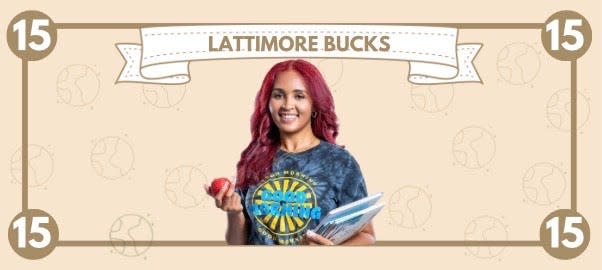 Miss Lattimore Bucks, currency used in North Carolina teacher Shelby Lattimore's class to teach students financial literacy and improve attendance.