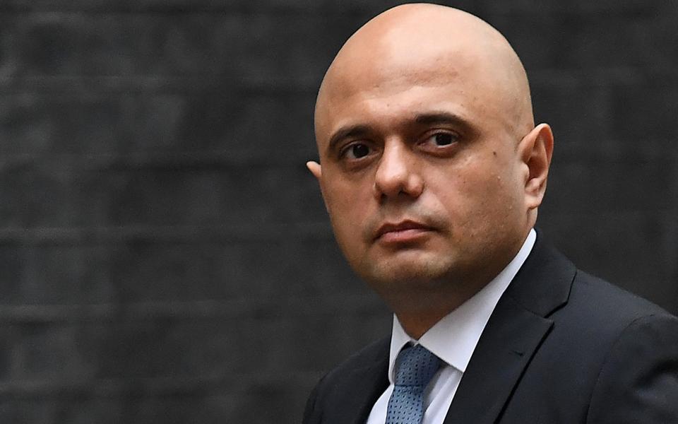 Sajid Javid is promising a 10-year Cancer Plan for England, with new technologies to help boost survival rates - Daniel Leal/AFP via Getty Images 