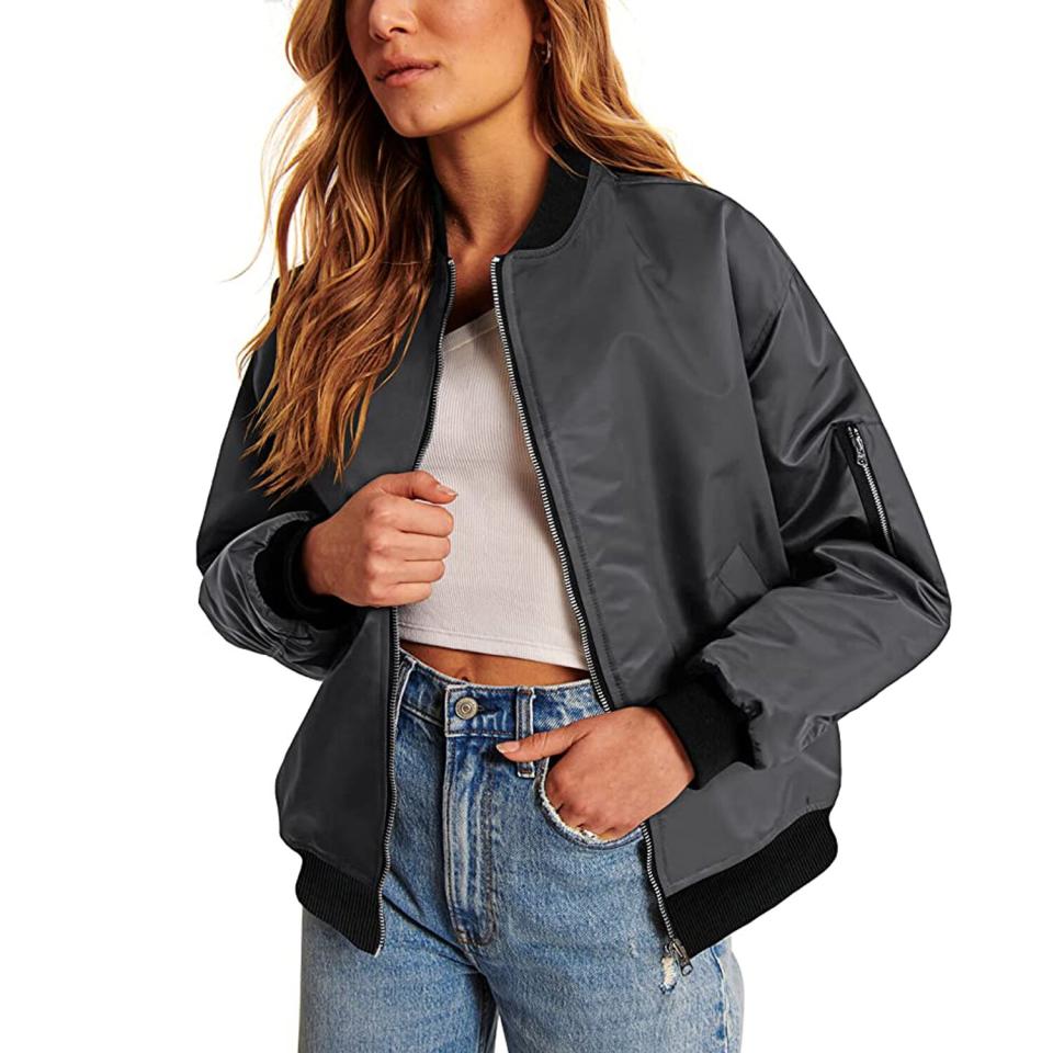 testZeagoo Women's Bomber Jacket Casual Coat