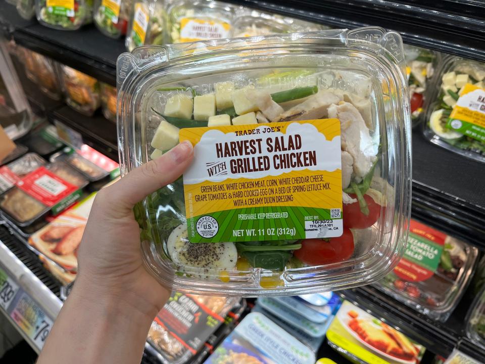 A packaged salad at Trader Joe's.