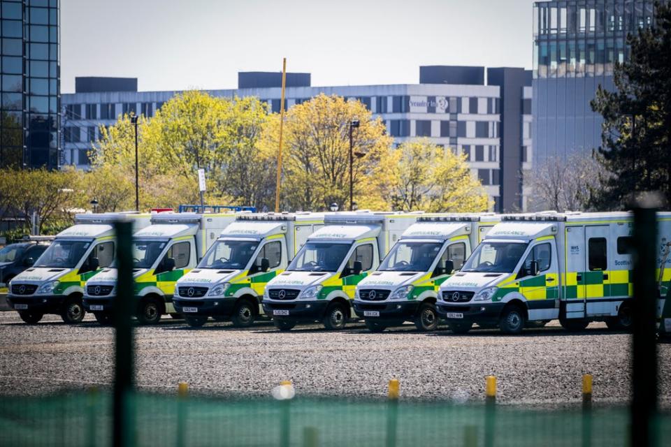 The military has been requested to help the ambulance service (Jane Barlow/PA) (PA Archive)