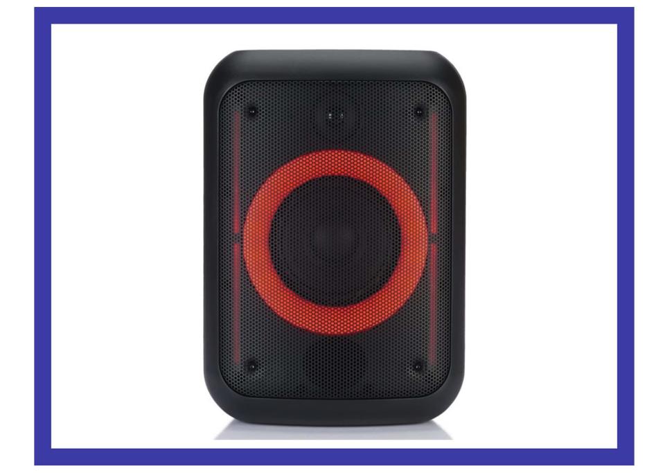 This 14-inch-tall speaker produces epic audio and a fun light show. (Photo: Walmart)