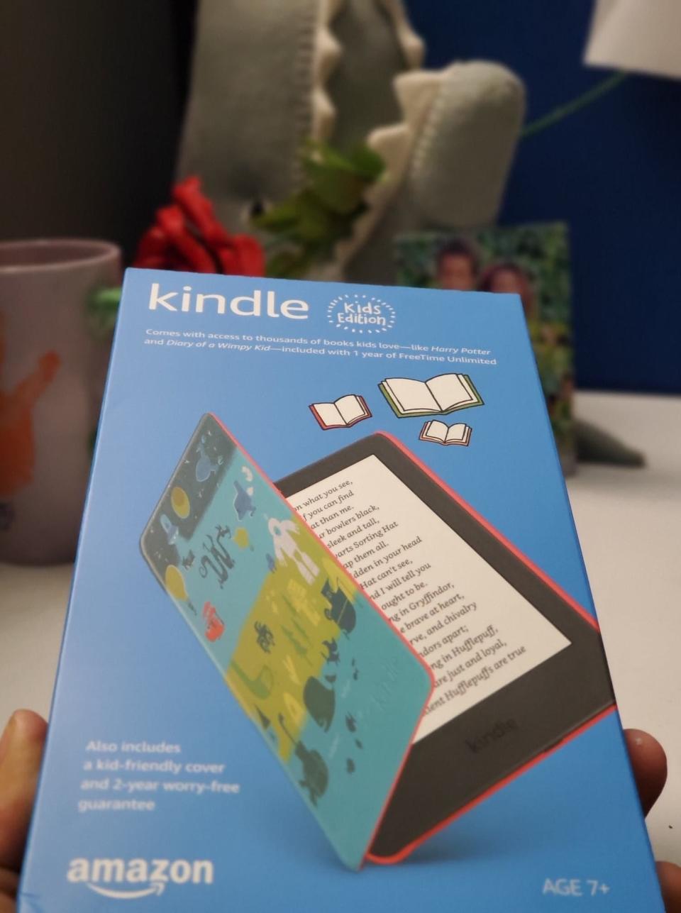 The Kindle Kids Edition by Amazon costs $109.99 and comes with a two-year replacement guarantee.