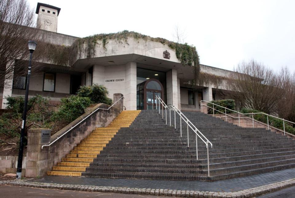 The trial is taking place at Newport Crown Court (PA)