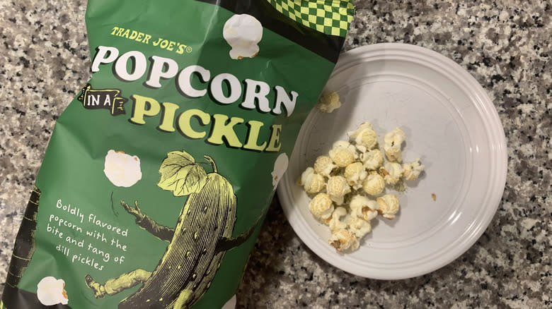 Trader Joe's Popcorn in a pickle