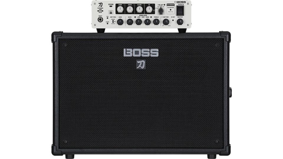 Boss Katana KTN500B-HD Bass Head and Katana Cabinet 112 Bass cabinet