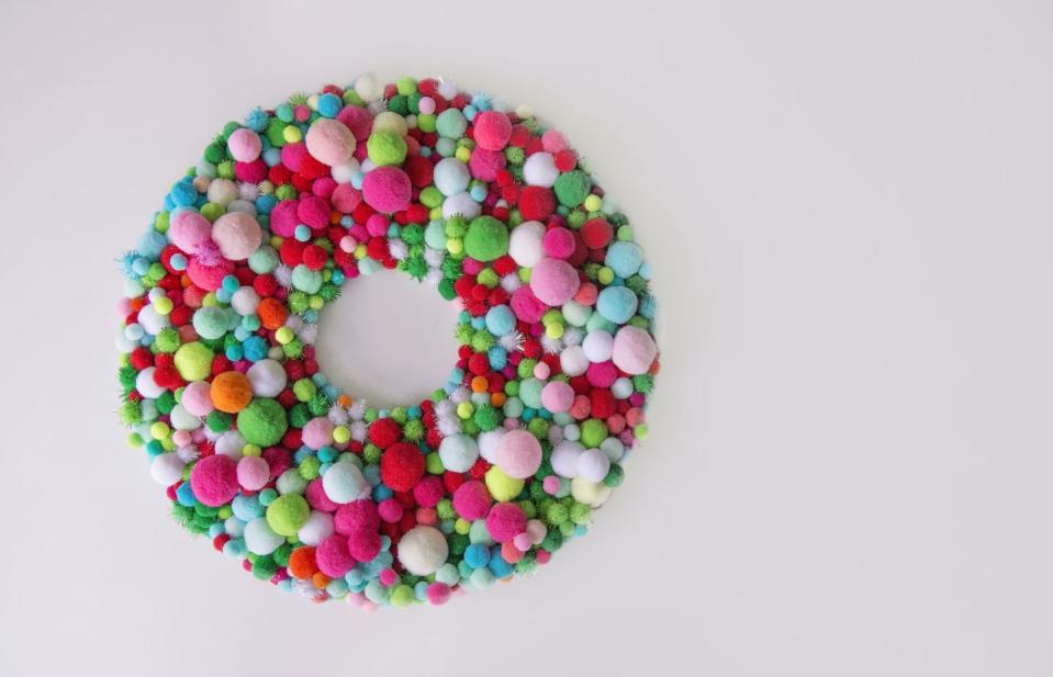 Pom Pom Wreath