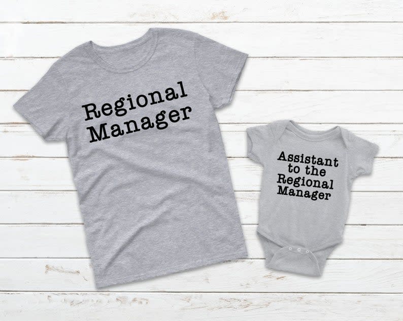 Regional Manager and Assistant Regional Manger Set. Image via Etsy.