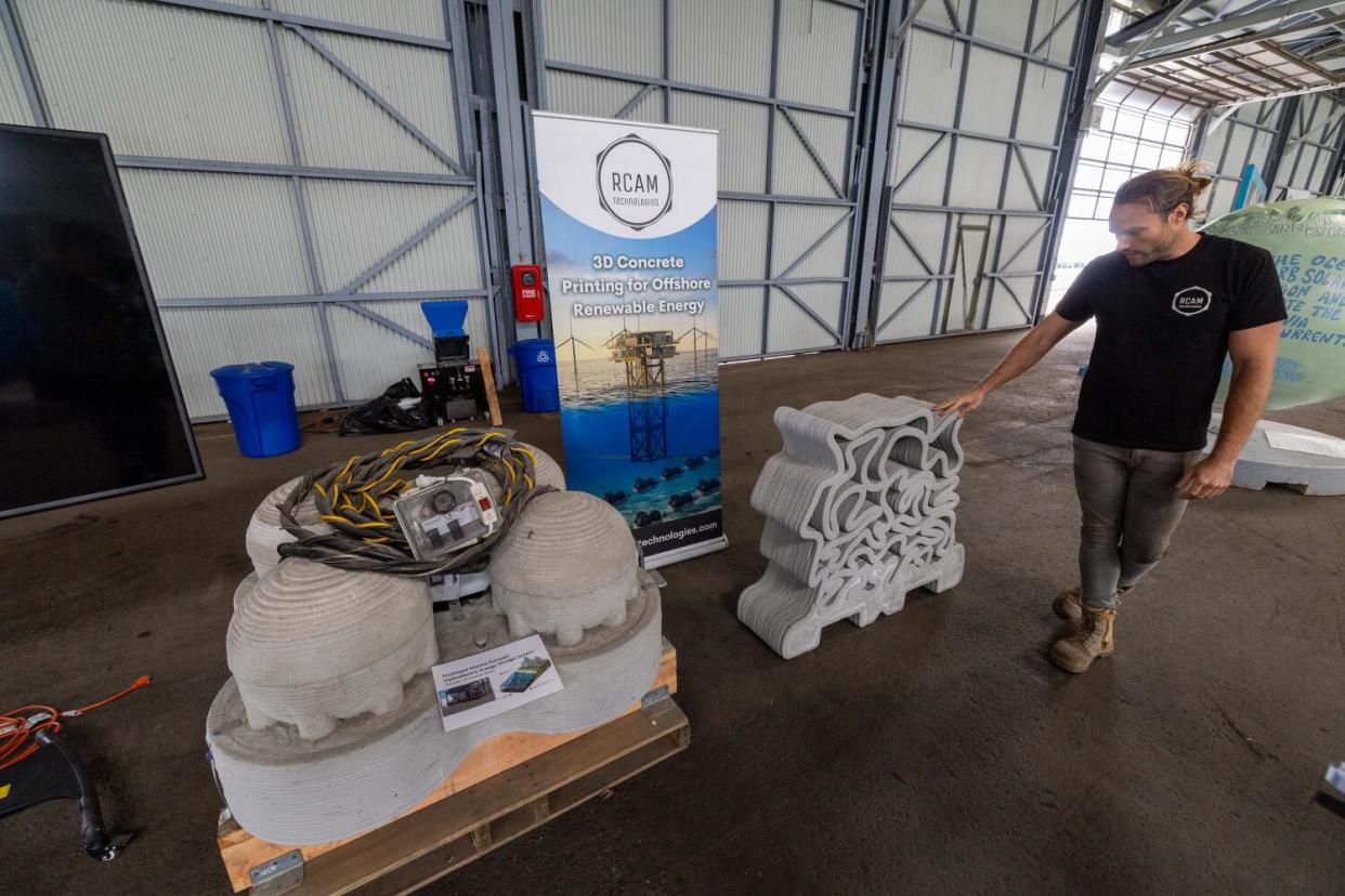 Taylor Marchment shows off 3D concrete printing for offshore renewable energy