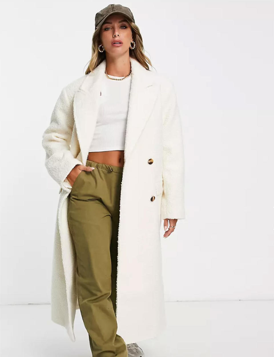 MANTEAU BLANC ASOS