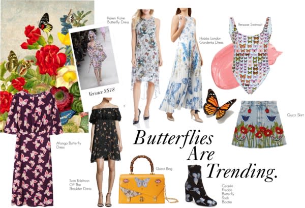 Butterfly Fashion Inspired By Versace SS18