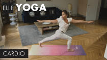 <p>Qui a dit que le yoga ne faisait pas transpirer ? Certainement pas Hélène Duval qui vous propose 30 minutes de yoga cardio.</p><br>